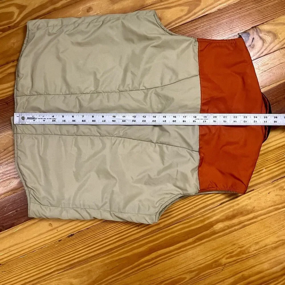 Vintage Unisex Sierra Designs Nylon Vest Color Block 42”Chest Snap Front Pockets